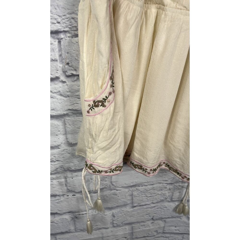 CHELSEA & VIOLET Women's Ivory Floral V-Neck Spaghetti Strap Romper NWT XL - Picture 4 of 5